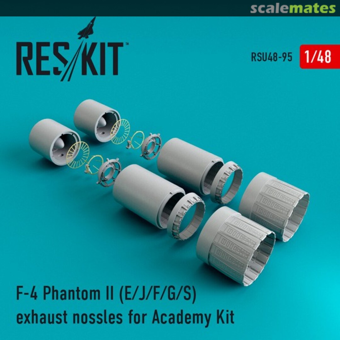 Boxart F-4E/J/F/G/S Phantom II - Exhaust Nozzles RSU48-0095 ResKit