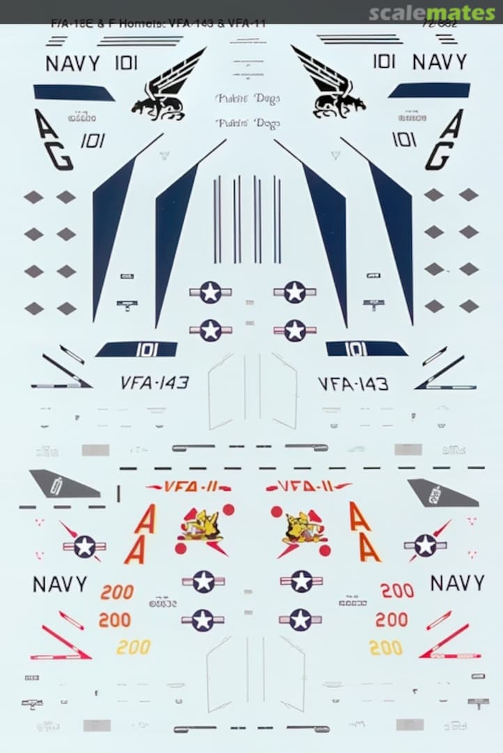 Boxart F/A-18E & F Hornets 72-0882 Microscale