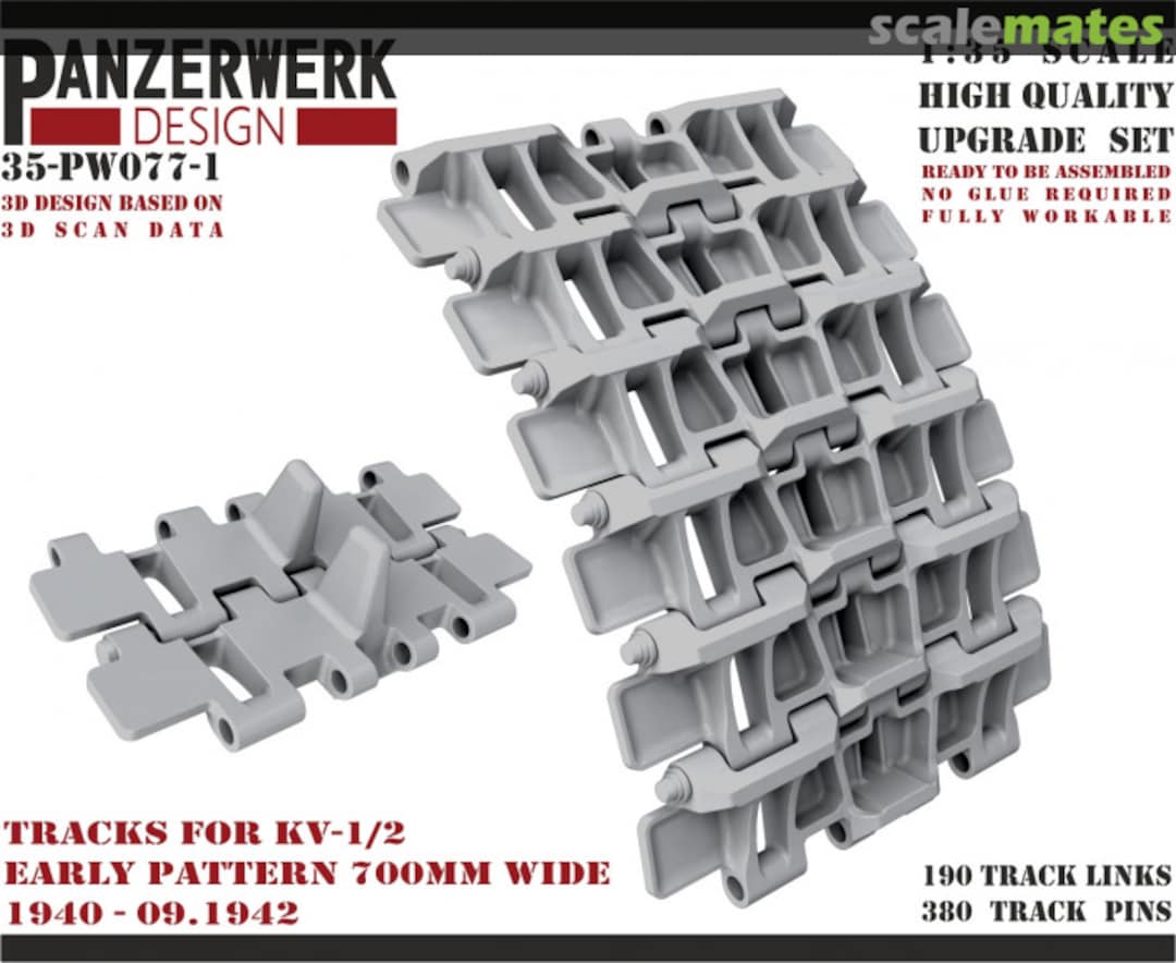 Boxart Tracks for KV-1/2 35PW-077-1 Panzerwerk design