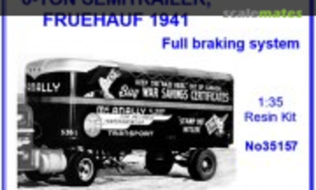 6 Ton Semitrailer Fruehauf 1941 Recommended For Us Tractor Trucks (Dnepro Model 35157)