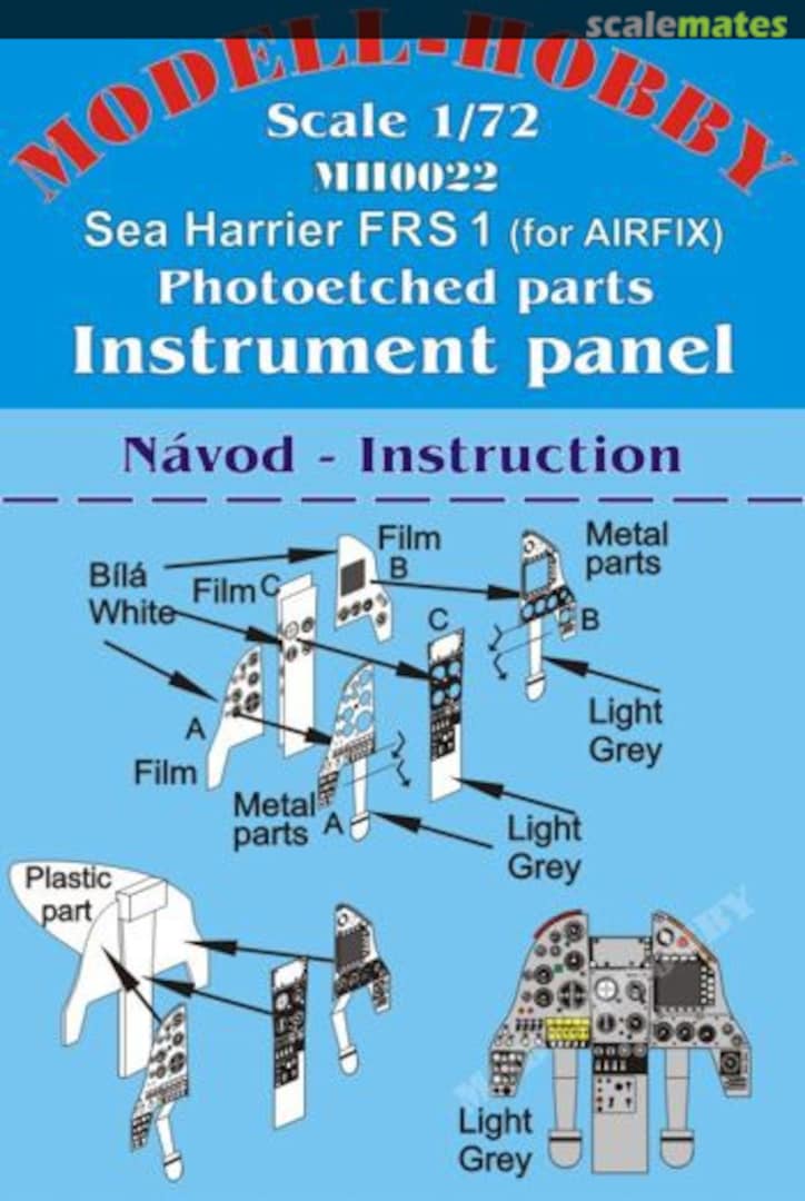 Boxart Sea Harrier FRS.1 instrument Panel MH0022 Modell-Hobby