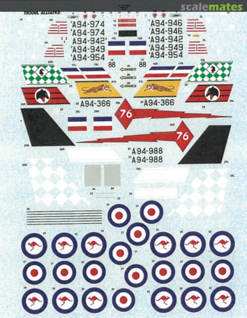 Contents CAC F-86 Sabres Mk 31/32 in RAAF Service MA-72125 Model Alliance