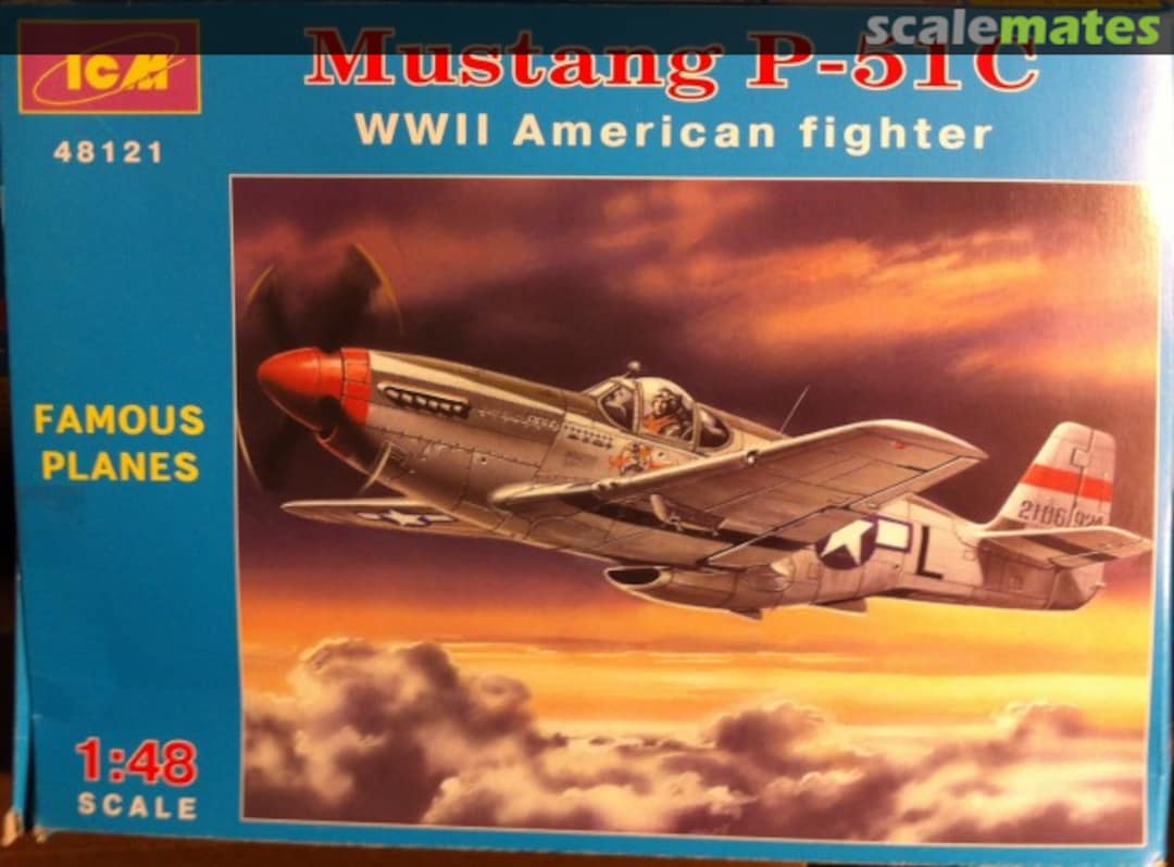 Boxart Mustang P-51C 48121 ICM