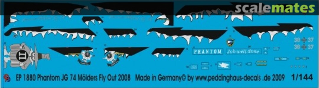 Boxart Phantom JG 74 Mölders Fly Out 2008 EP 1880 Peddinghaus-Decals