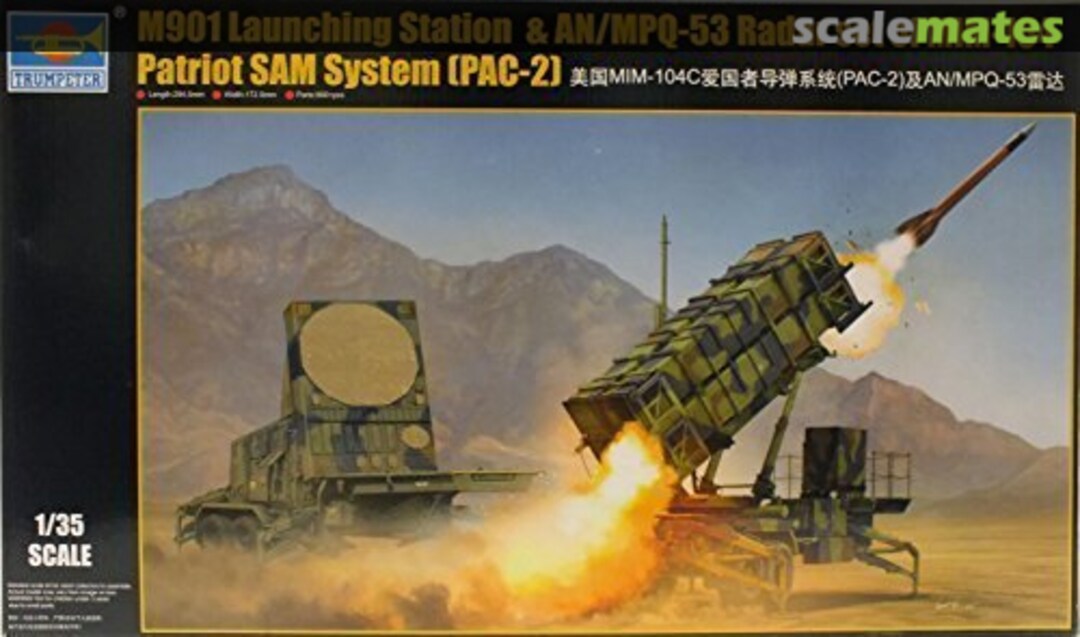 Boxart M901 Launching Station & AN/MPQ-53 Radar set of MIM-104 01022 Trumpeter