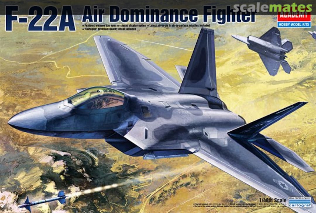 Boxart F-22A Raptor 12212 Academy