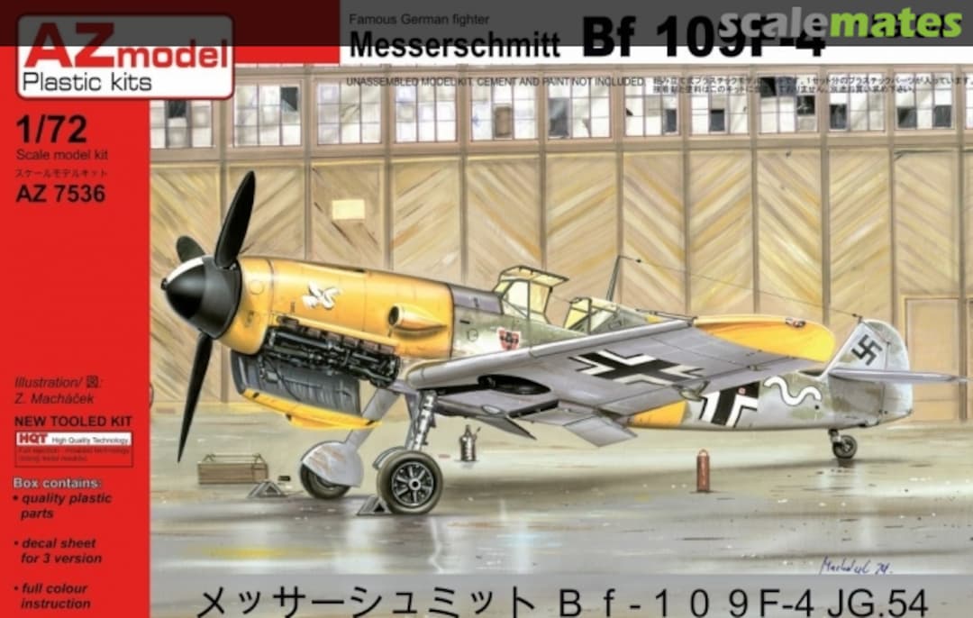 Boxart Messerschmitt Bf 109F-4 AZ7536 AZmodel