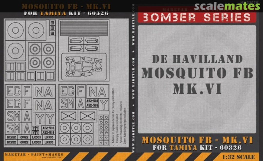 Boxart De Havilland Mosquito FB Mk.IV MM32078 Maketar