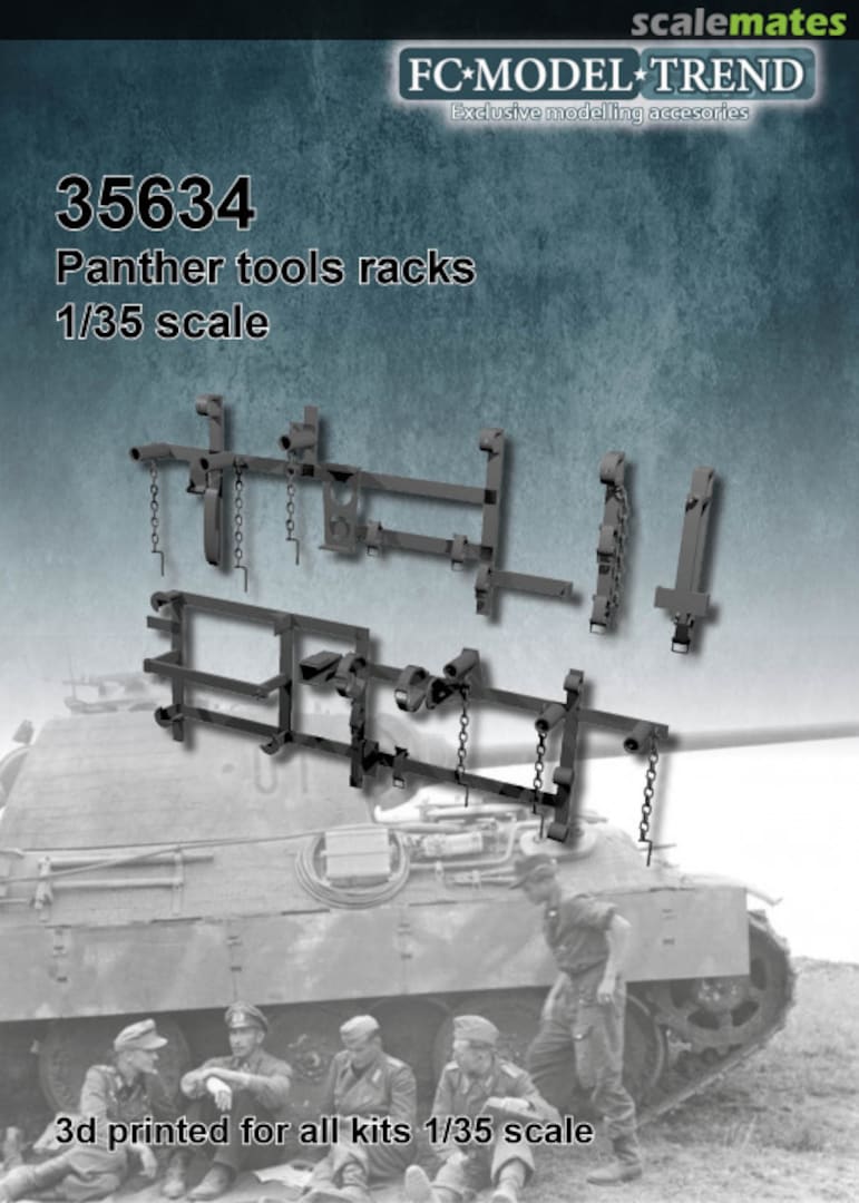 Boxart Panther/jagdpanther tool racks 35634 FC Model Trend