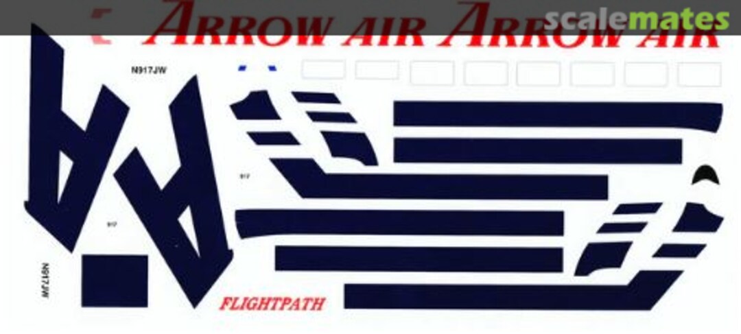 Boxart McDD DC-10-30CF Arrow Air (dark blue) FP44-273 Flightpath Decals