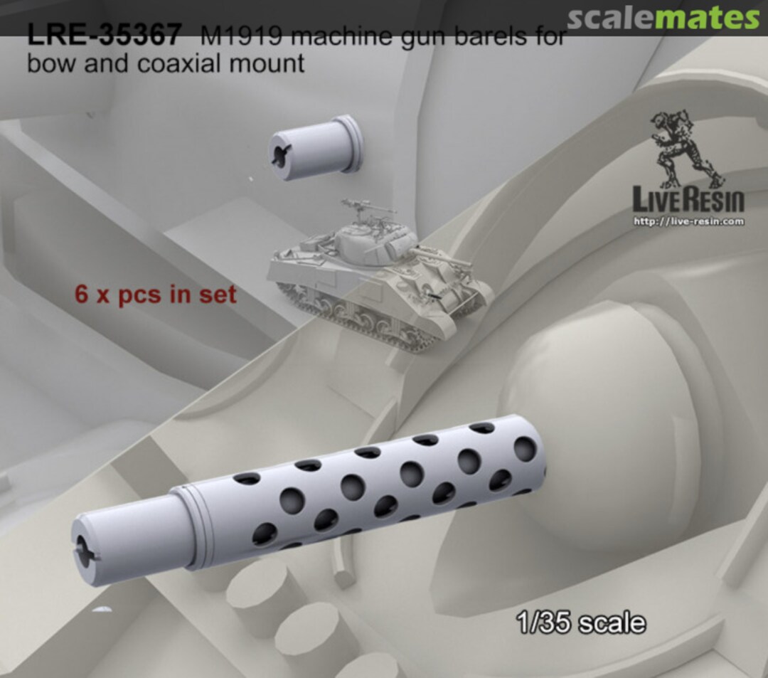 Boxart M1919 Machine gun barrels for bow and coaxial mount LRE-35367 Live Resin