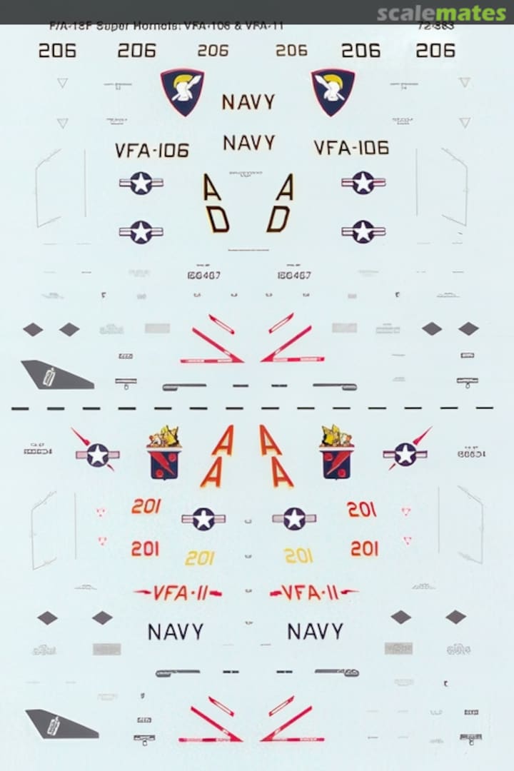 Boxart F/A-18F Super Hornets 72-0883 Microscale