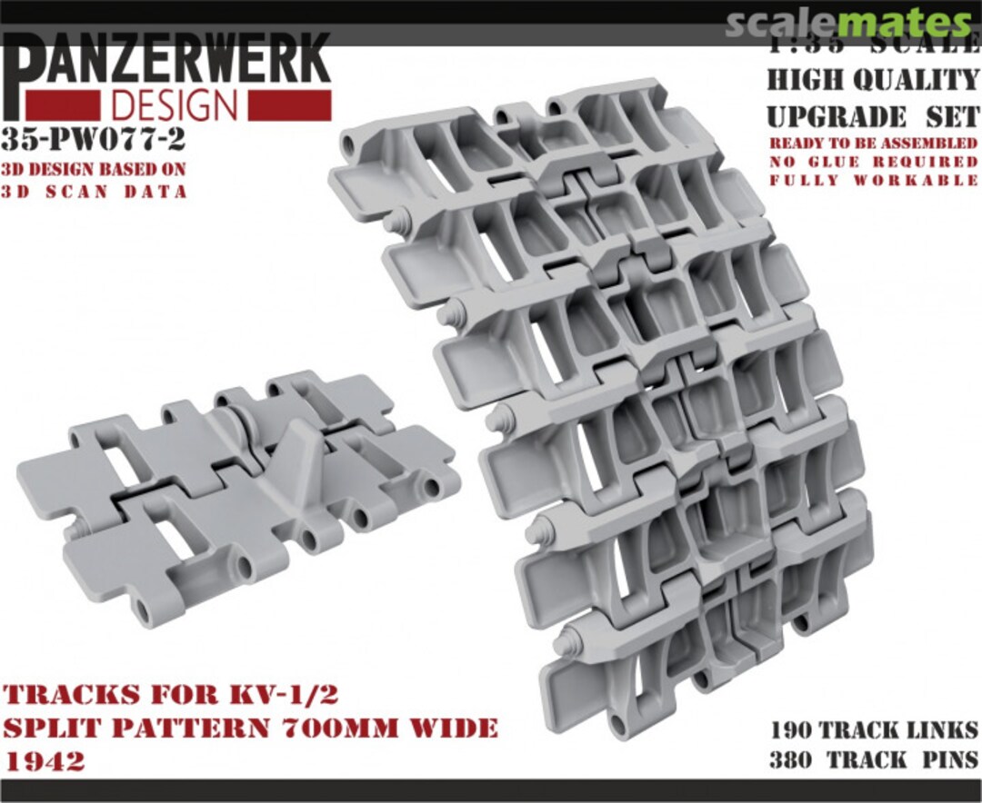 Boxart Tracks for KV-1/2 35PW-077-2 Panzerwerk design