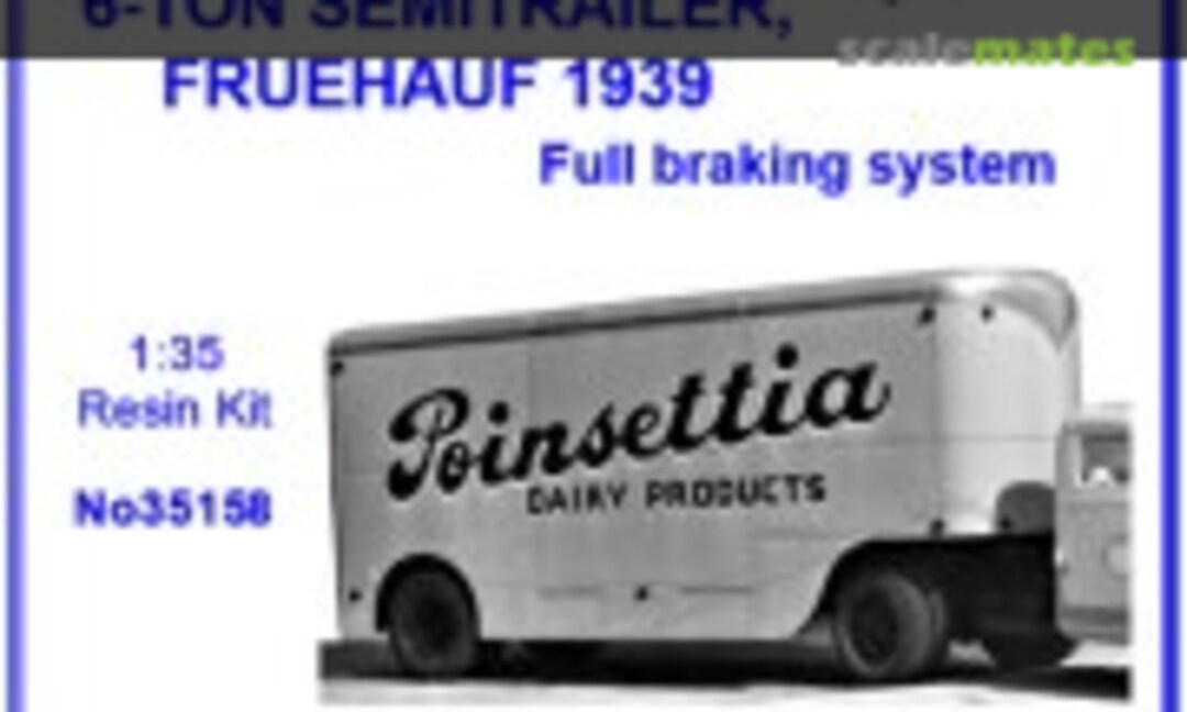 6 Ton Semitrailer Fruehauf 1939 Recommended For Us Tractor Trucks (Dnepro Model 35158)