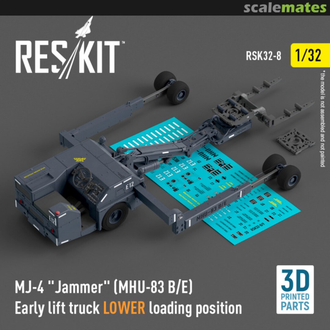 Boxart MJ-4 "Jammer" (MHU-83B/E) Early Lift Truck LOWER Loading Position RSK32-8 ResKit