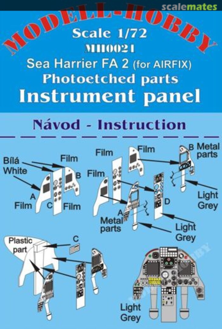 Boxart Sea Harrier FA.2 instrument Panel MH0021 Modell-Hobby