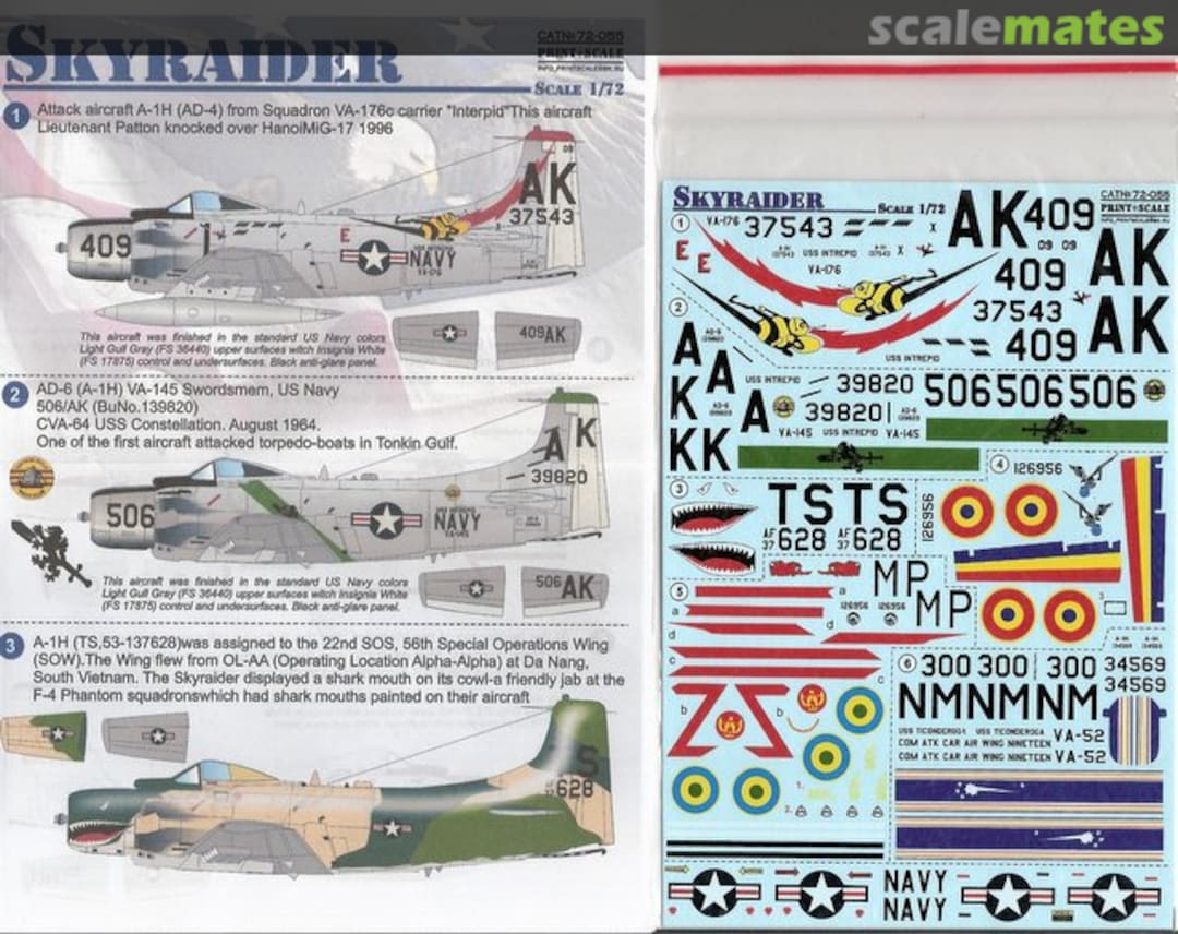 Boxart Skyraider 72-055 Print Scale