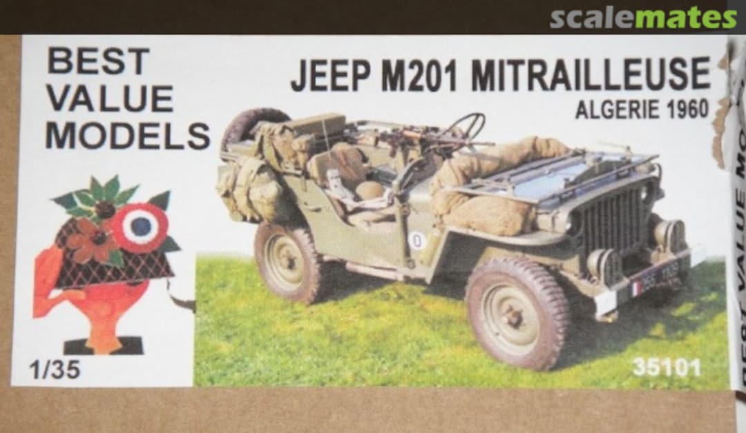 Boxart French Jeep M201 MITRAILLEUSE - 1960/1980 35101 Best Value Models