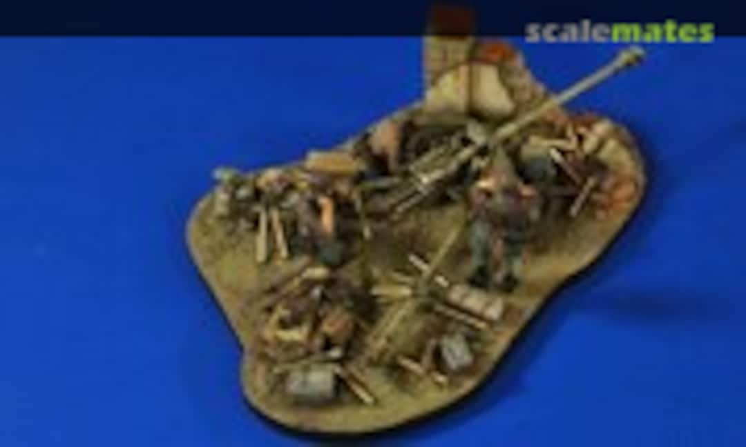 1:35 German 75mm Pak Gear-Ammo-Crew-Base (Verlinden Productions 2768)