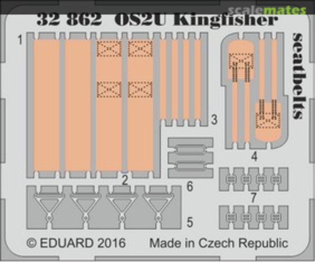 Boxart OS2U Kingfisher seatbelts 32862 Eduard