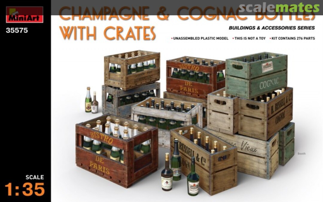 Boxart Champagne & Cognac Bottles 35575 MiniArt