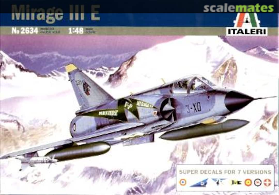 Boxart Dassault Mirage III E 2634 Italeri