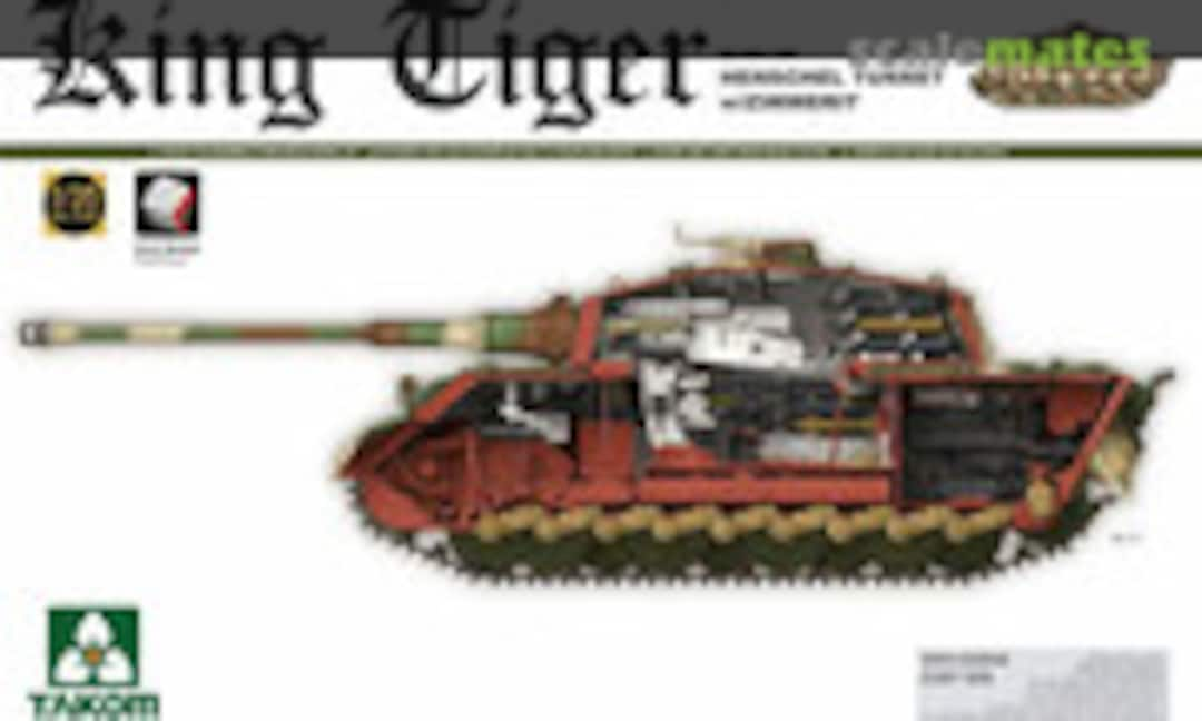 1:35 King Tiger Henschel Turret w/Zimmerit (Takom 2045S)