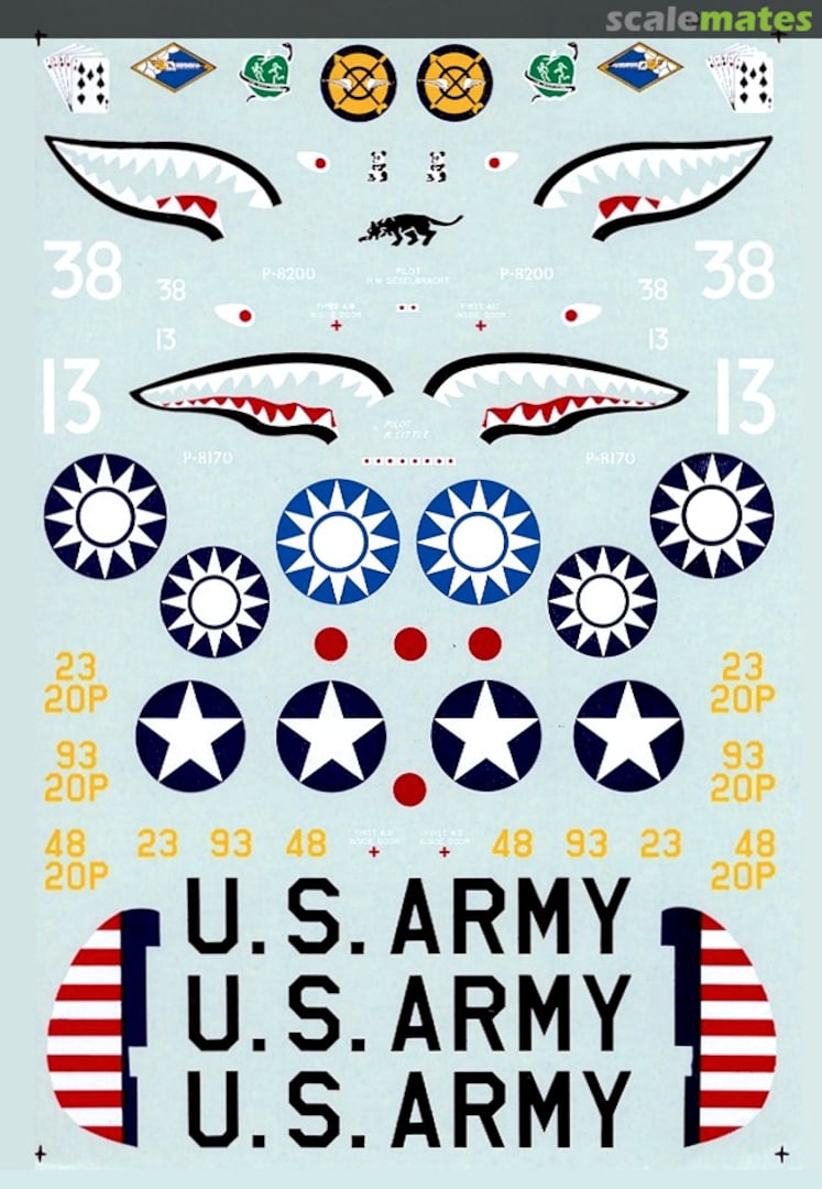 Boxart P-40 Tomahawks 48-0012 Microscale