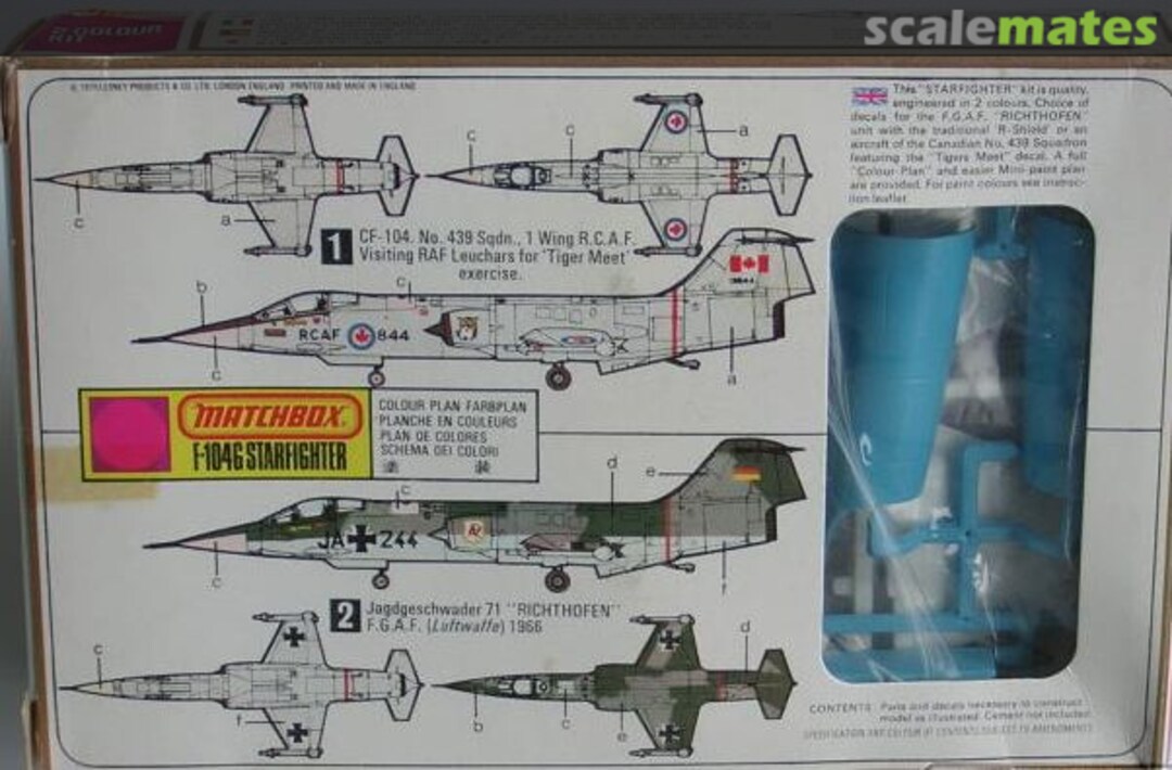 Contents Starfighter PK-28 Matchbox