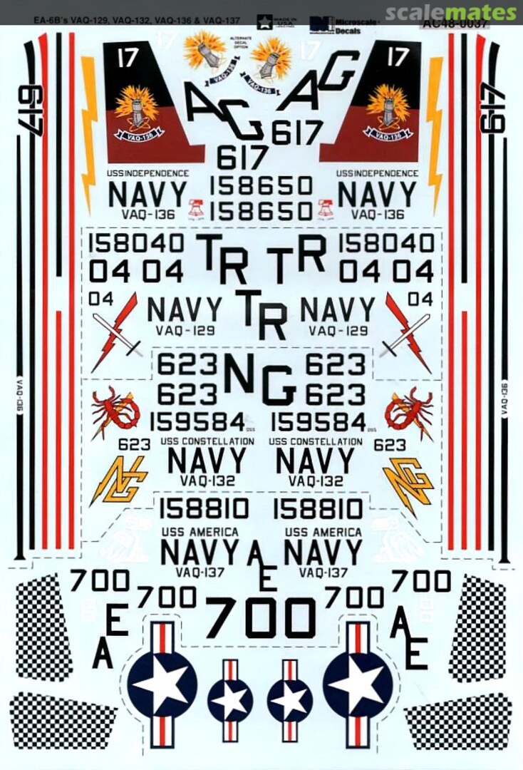 Boxart EA-6B'S AC48-0037 Microscale