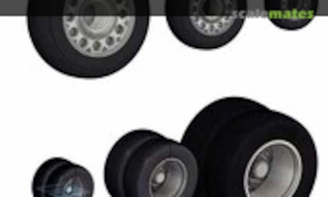 1:48 B-58A/TB-58 Wheels & Tires (3D printed) (Mighty Hob Design MHDW48001) MHDW48001