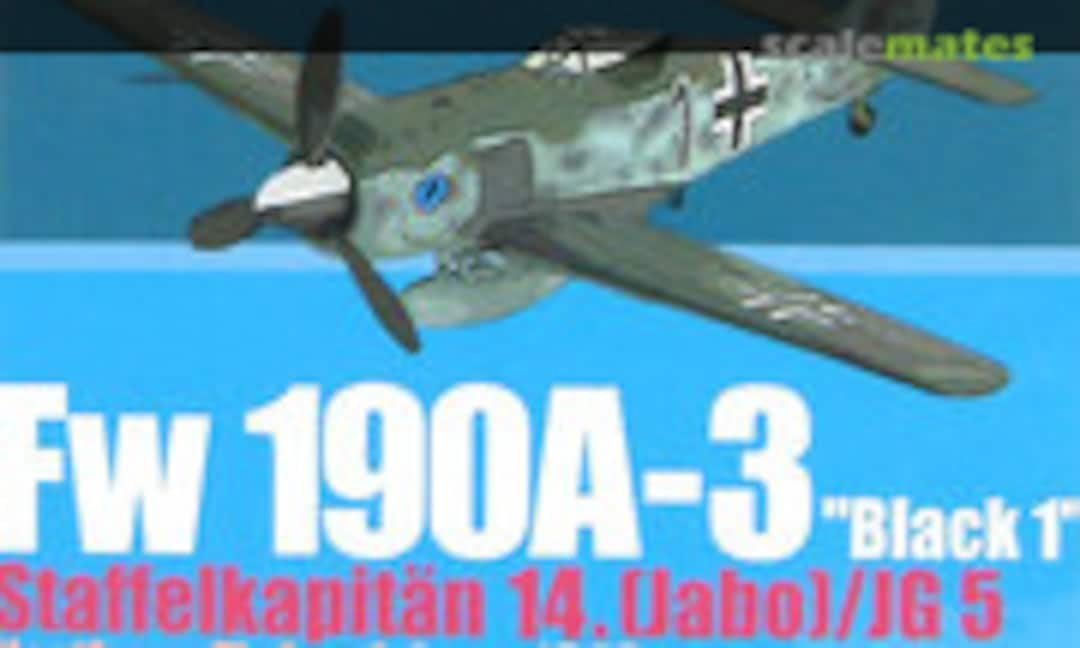 1:72 Fw 190A-3 ”Black 1” Staffekapitan 14. (Jabo)/JG 5　 (Dragon Wings 50054)