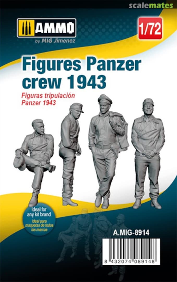 Boxart Figures Panzer crew 1943 A.MIG-8914 Ammo by Mig Jimenez