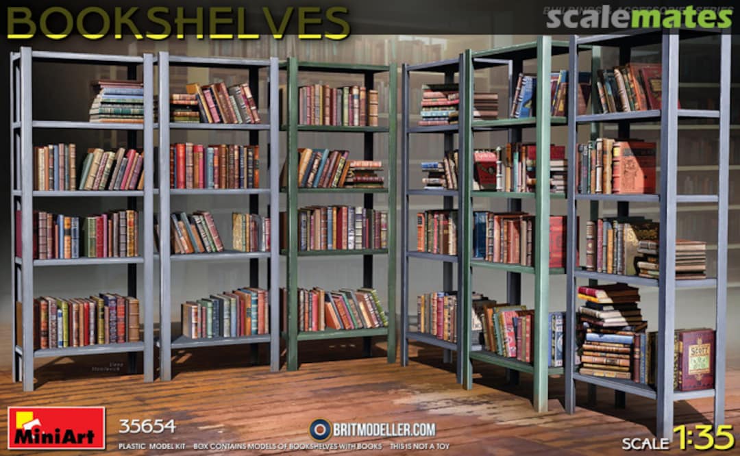 Boxart Bookshelves 35654 MiniArt