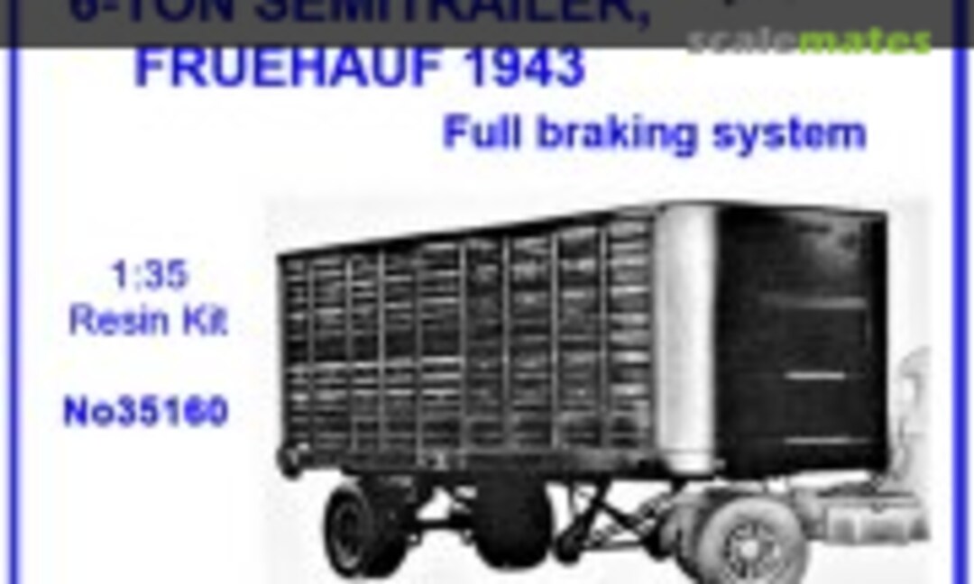 6 Ton Semitrailer Fruehauf 1943 Recommended For Us Tractor Trucks (Dnepro Model 35160)