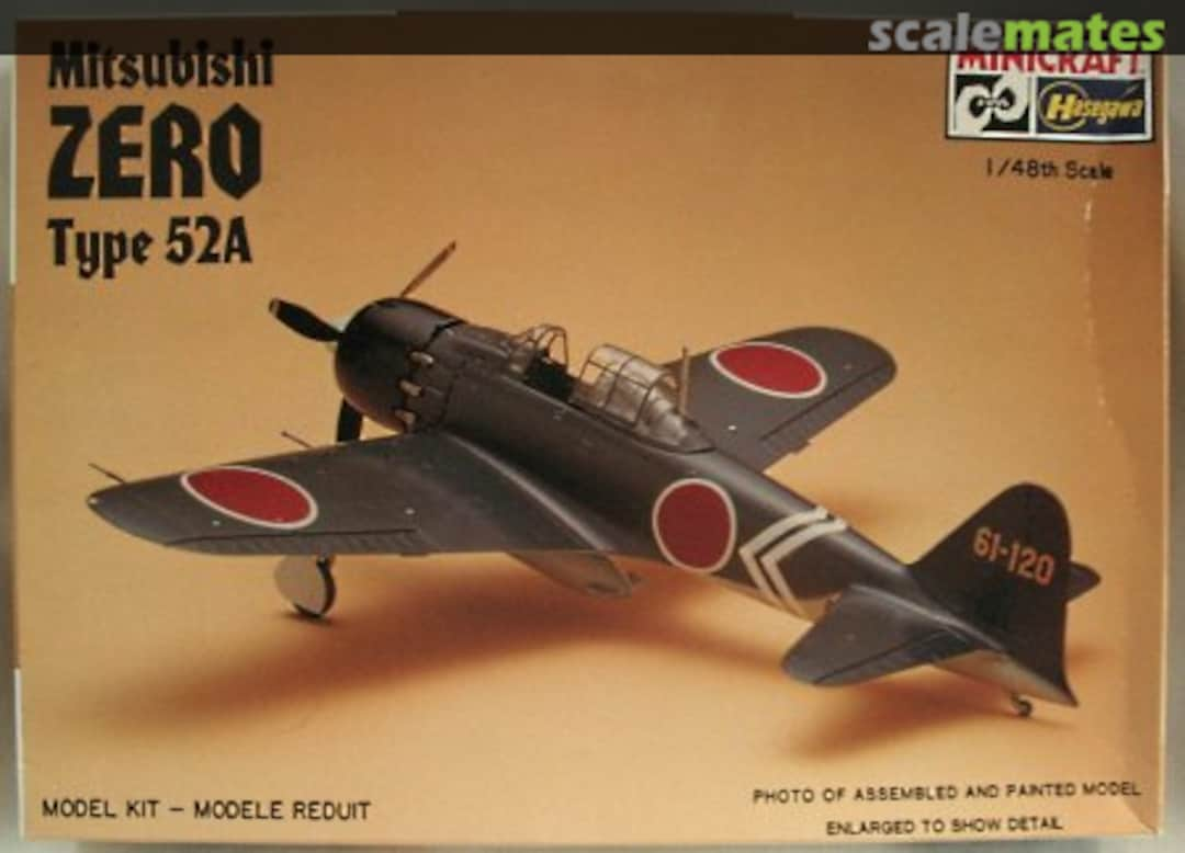 Boxart Mitsubishi Zero Type 52A 1199 Minicraft Hasegawa