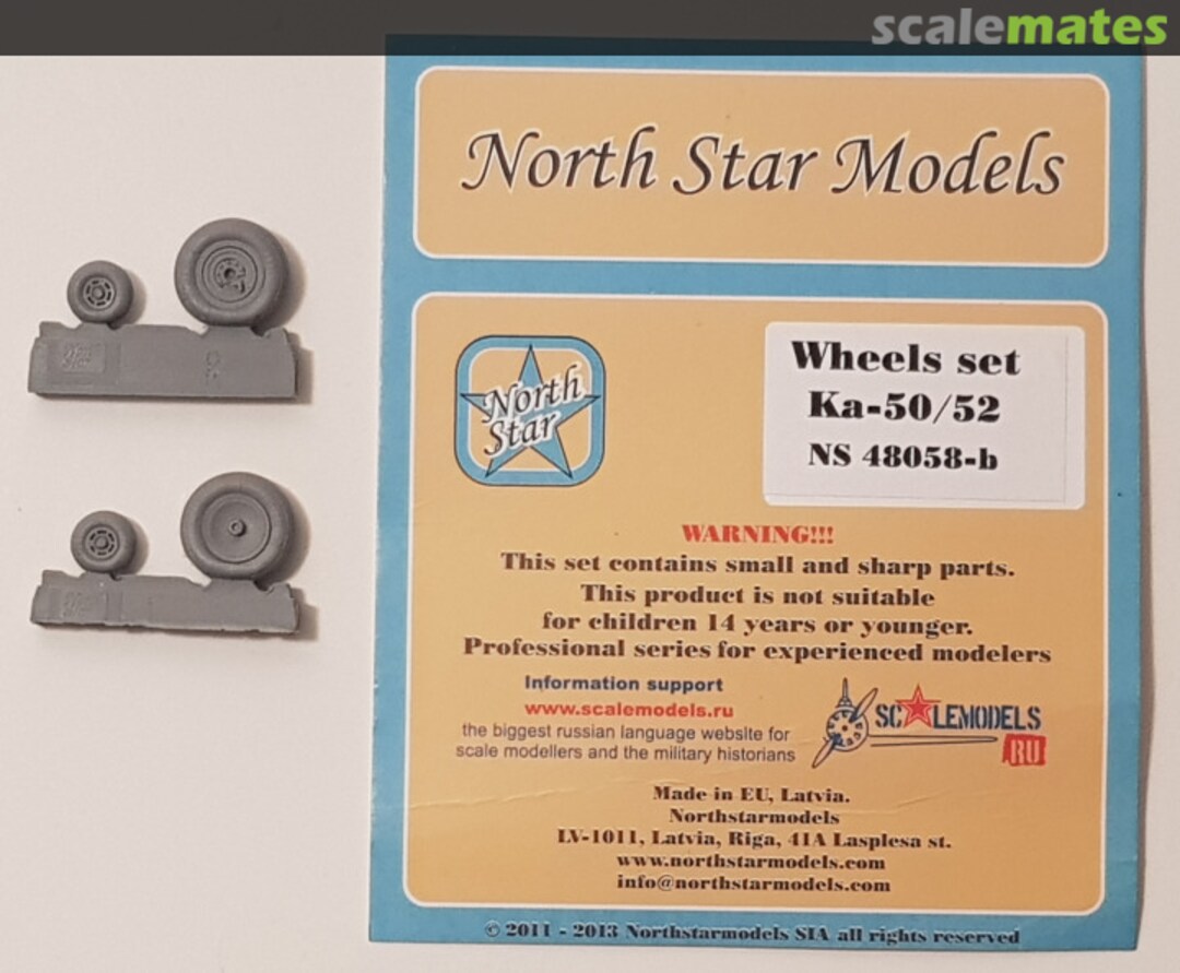 Contents Ka-50, Ka-52 wheels and Weighted Tyres set NS48058-b North Star Models