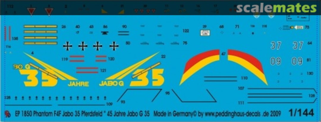 Boxart Phantom F4F Jabo 35 Pferdsfeld " 35 Jahre Jabo G 35 EP 1850 Peddinghaus-Decals