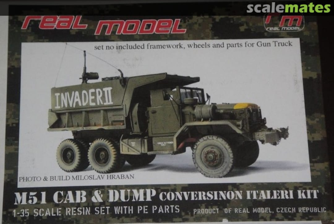 Boxart M51 Cab & Dump Truck conversion RM35063 Real Model