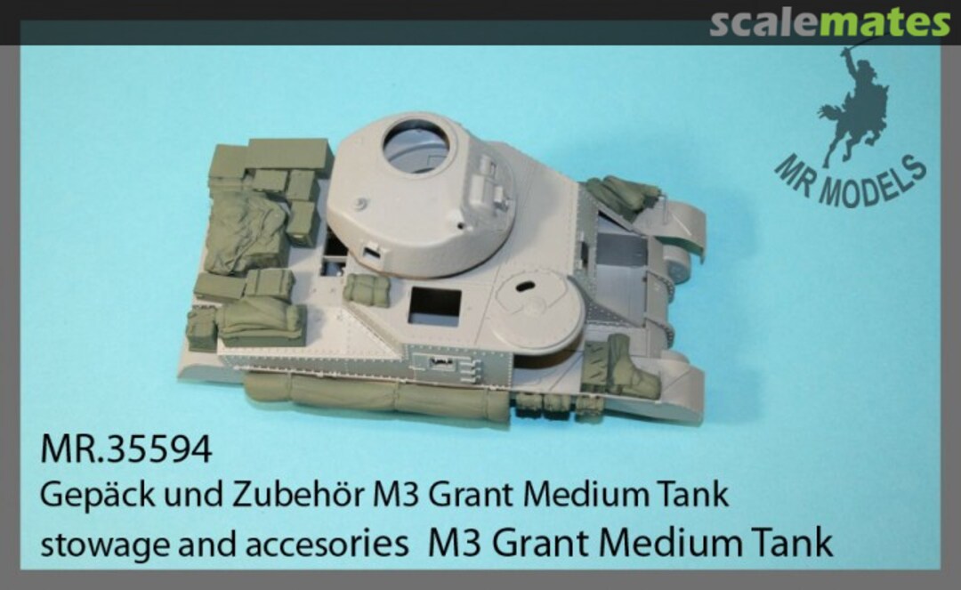 Boxart Stowage and accesories M3 Grant Medium Tank MR-35594 MR Modellbau