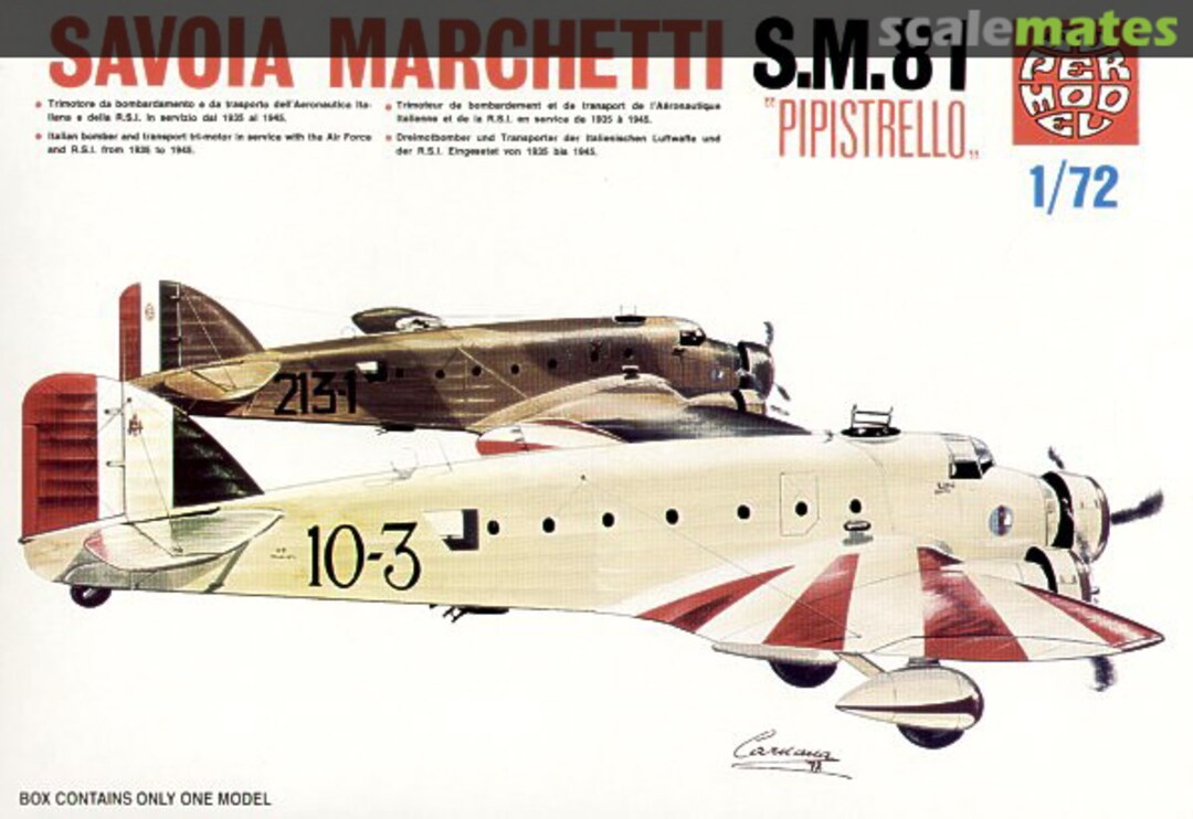 Boxart Savoia Marchetti S.M.81 "Pipistrello" 10-008 Supermodel