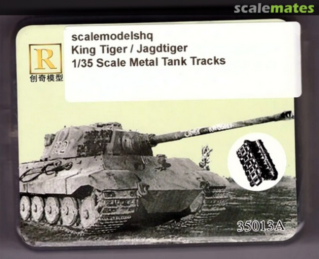 Boxart German King Tiger / Jagdtiger tank track 35103 R Model