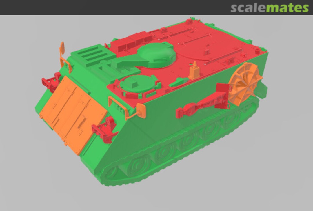 Boxart M106A1 NL Mortier voertuig SMM005 Sylly's Mini Models