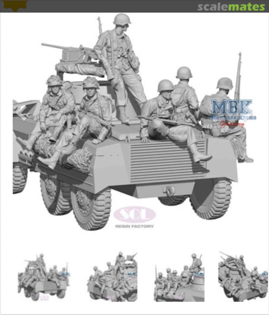 Boxart WWII U.S. Army M8 Riders Set MM738 SOL