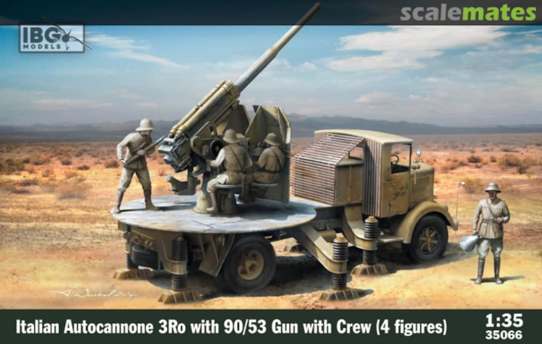 Boxart Autocannone 3Ro with 90/53 Gun 35066 IBG Models