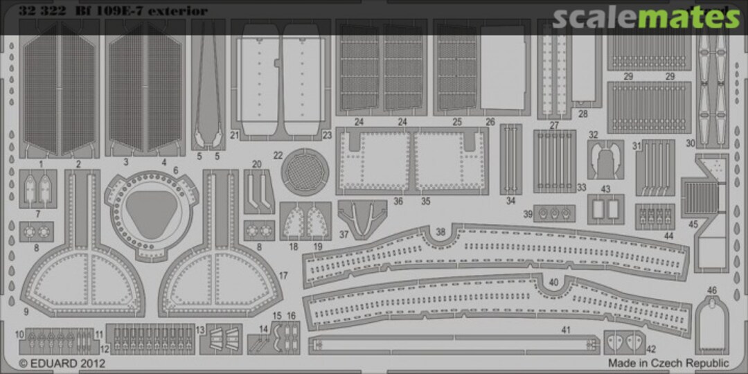 Boxart Bf 109 E-7 Exterior 32322 Eduard