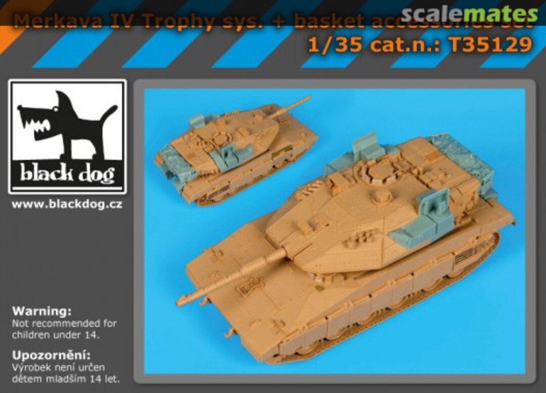 Boxart Merkava IV Trophy Sys. + Basket Accessories Set T35129 Black Dog