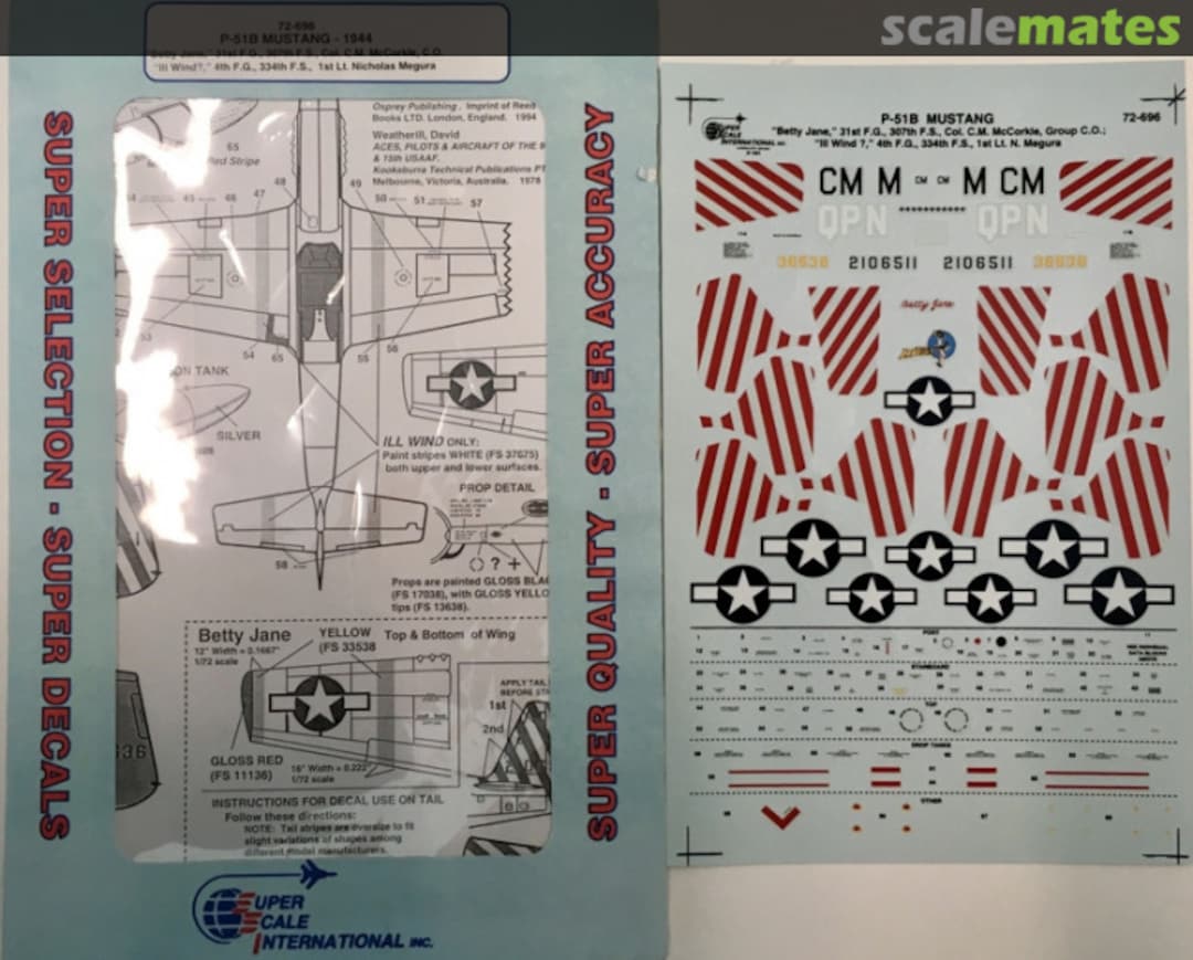 Contents P-51B Mustang 72-696 SuperScale International