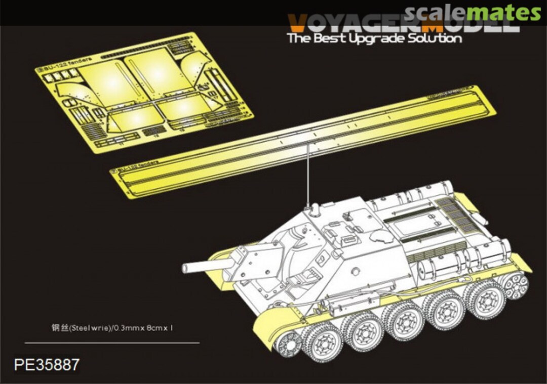 Boxart SU-122 fenders PE35887 Voyager Model