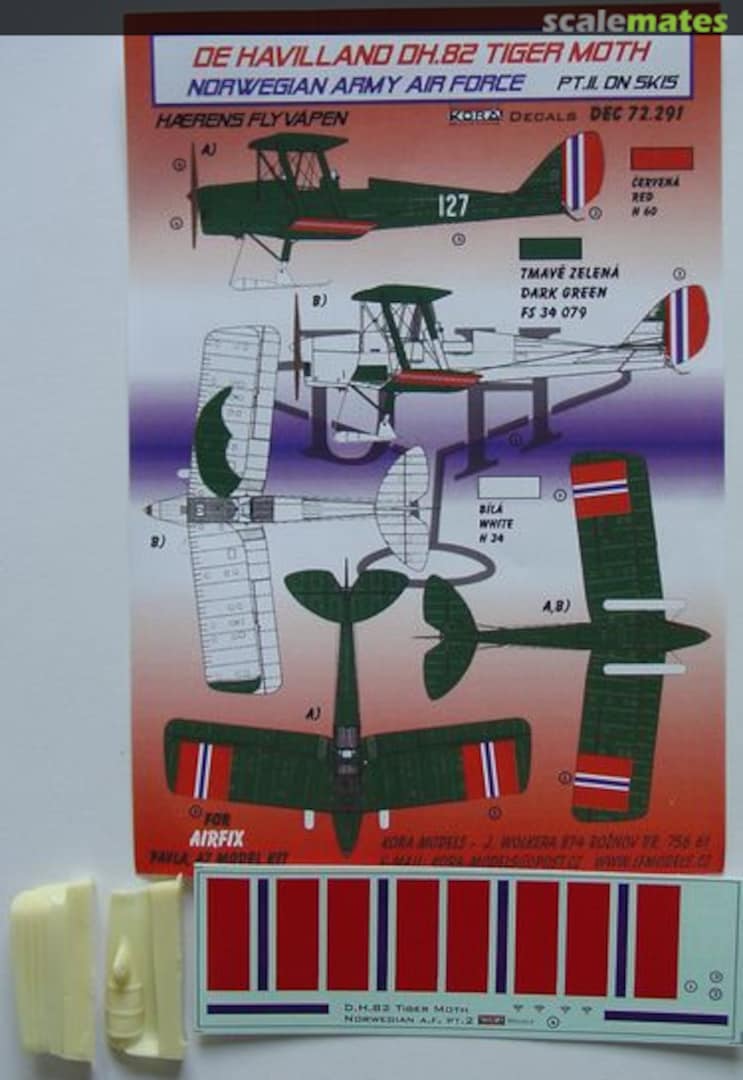 Boxart De Havilland DH.82/82A Norvegian II DEC72291 Kora Models